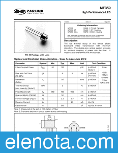 Zarlink Semiconductor MF359 datasheet