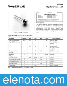 Zarlink Semiconductor MF436 datasheet