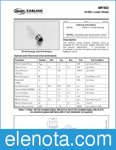 Zarlink Semiconductor MF482 datasheet