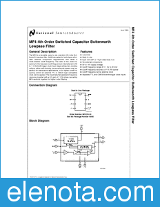 National Semiconductor MF4 datasheet