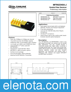 Zarlink Semiconductor MFR62340A-J datasheet
