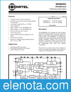Zarlink Semiconductor MH89626C datasheet