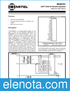 Zarlink Semiconductor MH89791 datasheet