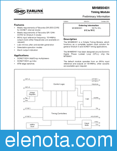 Zarlink Semiconductor MHM90401 datasheet
