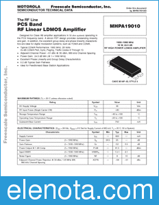 Freescale MHPA19010 datasheet