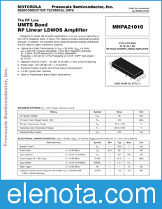 Freescale MHPA21010 datasheet