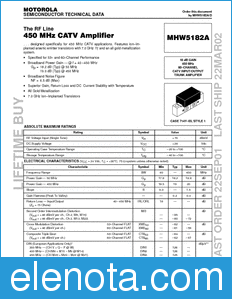 Motorola MHW5182A datasheet