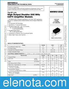 Freescale MHW6185B_D datasheet