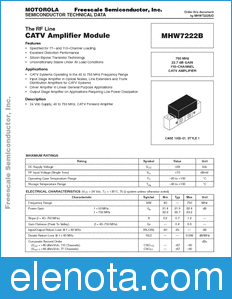 Freescale MHW7222B datasheet