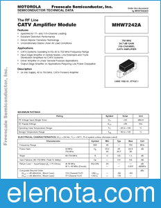 Freescale MHW7242A datasheet