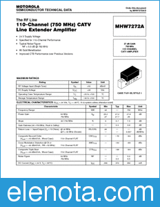 Motorola MHW7272A datasheet