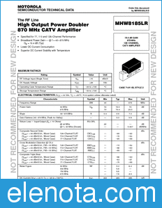 Motorola MHW8185LR datasheet