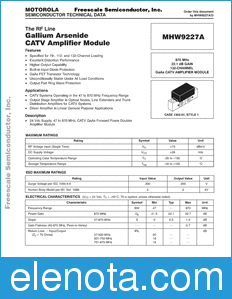 Freescale MHW9227A datasheet