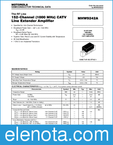 Motorola MHW9242A datasheet
