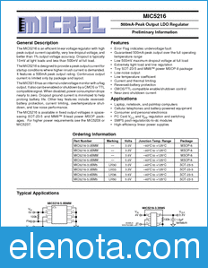 Micrel MIC5216 datasheet