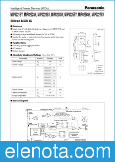Panasonic MIP0221SY datasheet