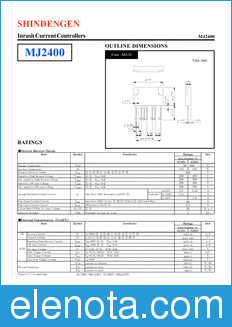 Shindengen MJ2400 datasheet