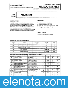 Mitsubishi ML9XX31 datasheet