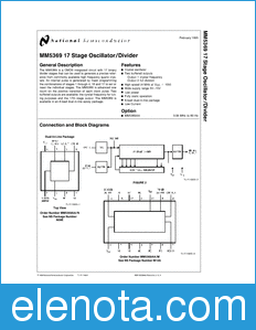 National Semiconductor MM5369 datasheet