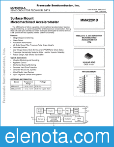 Freescale MMA2201D datasheet