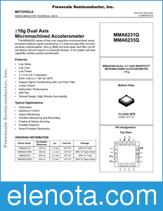 Freescale MMA6231Q datasheet