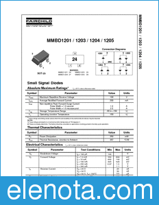 Fairchild MMBD1203 datasheet