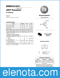 ON Semiconductor MMBFU310LT1 datasheet