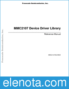 Freescale MMC2107DDLRM datasheet