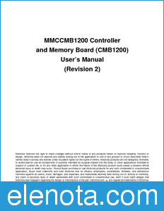 Motorola MMCCMB1200UM datasheet
