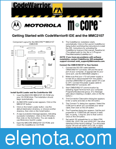 Motorola MMCCW2107GS datasheet