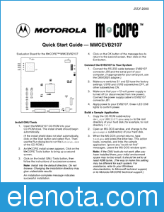 Motorola MMCEVB2107QS datasheet