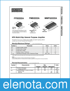 Fairchild MMPQ2222A datasheet