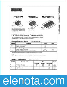 Fairchild MMPQ2907A datasheet