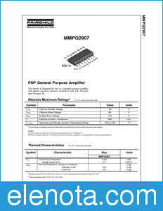 Fairchild MMPQ2907 datasheet