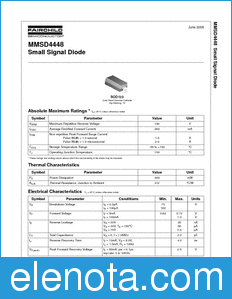 Fairchild MMSD4448 datasheet