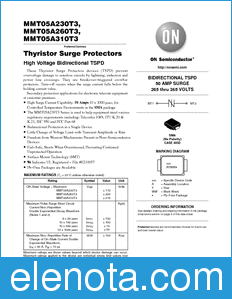 ON Semiconductor MMT05A230T3 datasheet