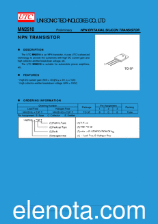 Unisonic Technologies MN2510 datasheet