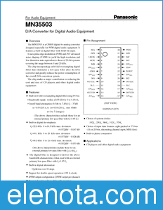 Panasonic MN35503 datasheet