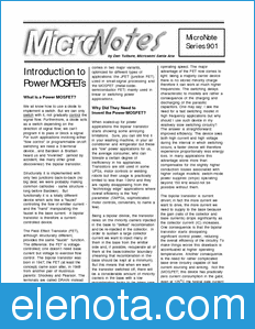 Microsemi MOSFET-introduction datasheet