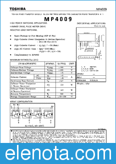 Toshiba MP4009 datasheet