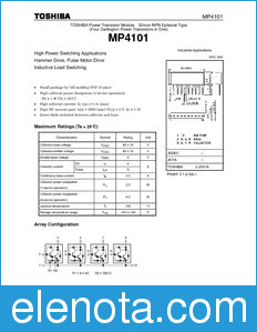 Toshiba MP4101 datasheet
