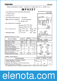 Toshiba MP4207 datasheet