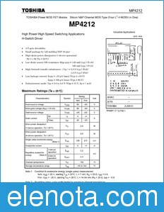 Toshiba MP4212 datasheet