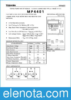 Toshiba MP4401 datasheet