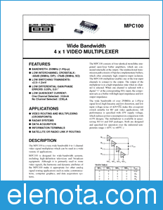Texas Instruments MPC100 datasheet
