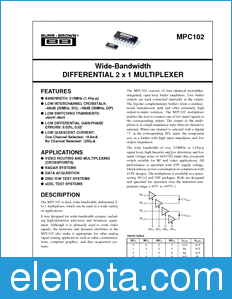 Texas Instruments MPC102 datasheet