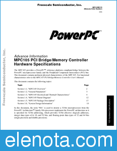Freescale MPC105EC datasheet
