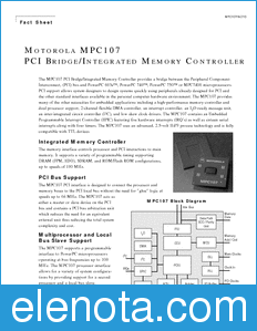 Motorola MPC107FACT datasheet