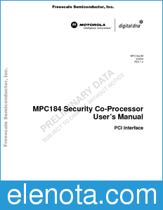 Freescale MPC184UM datasheet