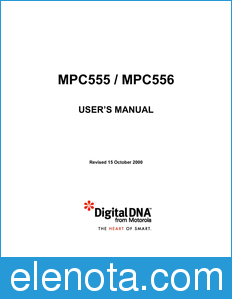 Motorola MPC555UM datasheet